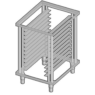 GN Stand - Stand with tray holder guides for Gourmet 5GN. 39-3/8'' H, Gourmet 5T