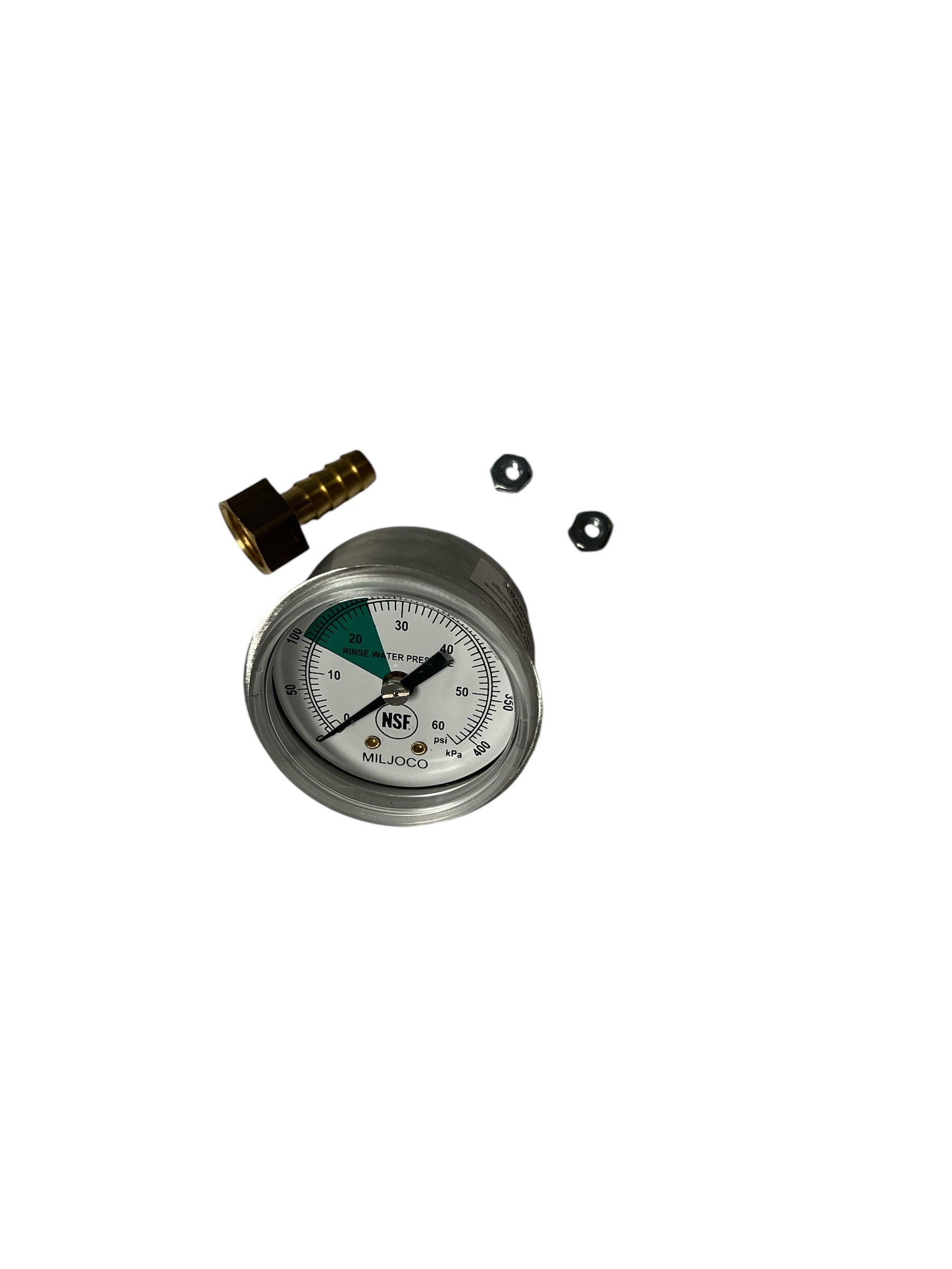 RELV184  PRESSURE GAUGE 2" 0/60PSI 1/4NPT (NSF APPROVED)