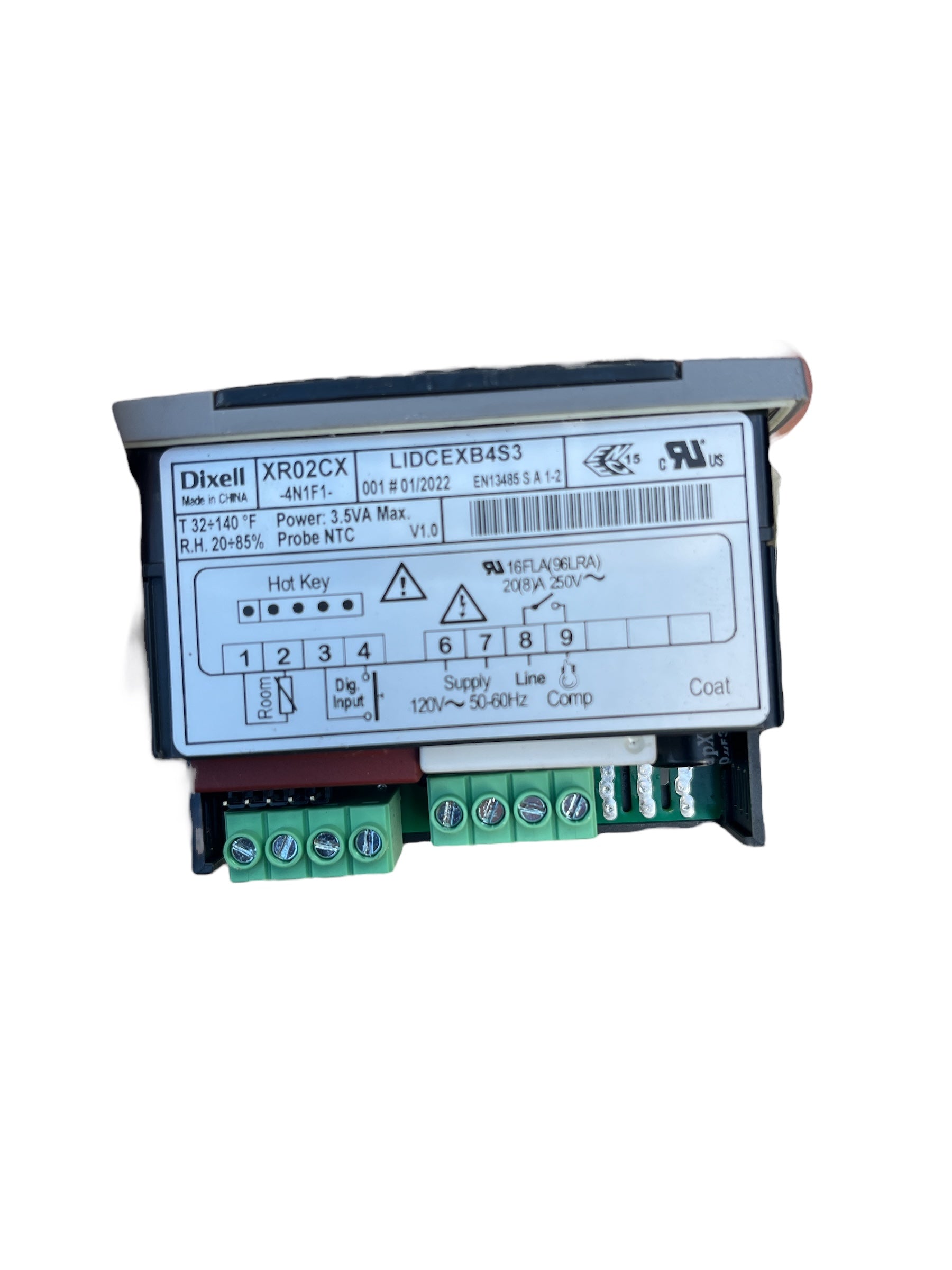 RXIN071 Termostato para SCL1-HC, SCL2-HC. XR02CX-4N0C1-XX