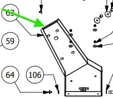 RMEC0230 - Arm  for FC60DUS